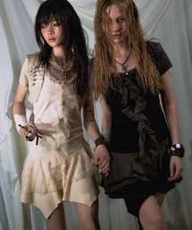 Cest Nous（セヌー）の「【Cest Nous】Napoleon dress / 【セヌー】ナポレオンレースフリルワンピース（ワンピース）」