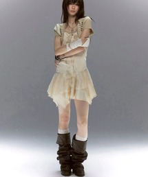Cest Nous（セヌー）の「【Cest Nous】Napoleon dress / 【セヌー】ナポレオンレースフリルワンピース（ワンピース）」