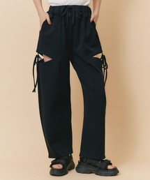 ウエストレースサイドカットアウトパンツ