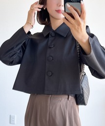 【ZOZO限定】くるみ釦ショルダータックブラウス