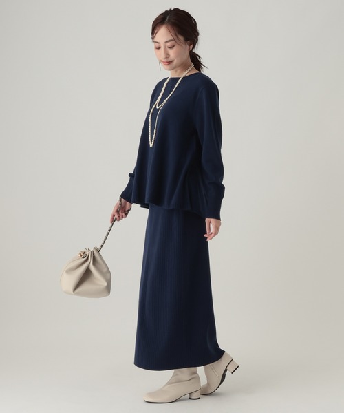 Elura(エルーラ)の「毛玉しらずナロースカート<WEB限定カラーあり>/864811(スカート・レディース・ホワイト/バーガンディー/グレイッシュベージュ/ネイビー・MEDIUM/LARGE)」の17枚目の写真