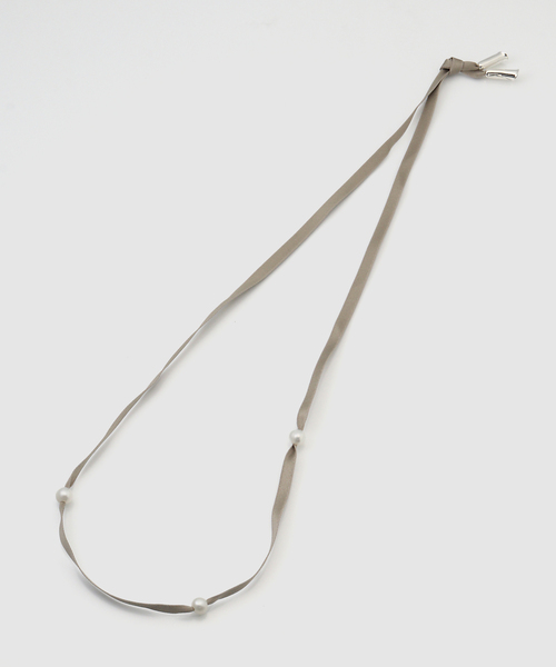 JOURNAL STANDARD(ジャーナルスタンダード)の「【TEINTE/タント】CALLA 3PEARL RIBBON NECKLACE(ネックレス・レディース・アイボリー・FREE)」の6枚目の写真
