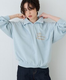 Rouge vif（ルージュヴィフ）の「【2026AW新作 / REMI RELIEF / レミレリーフ】別注裏毛ハーフZIPスウェット / 日本製（スウェット）」