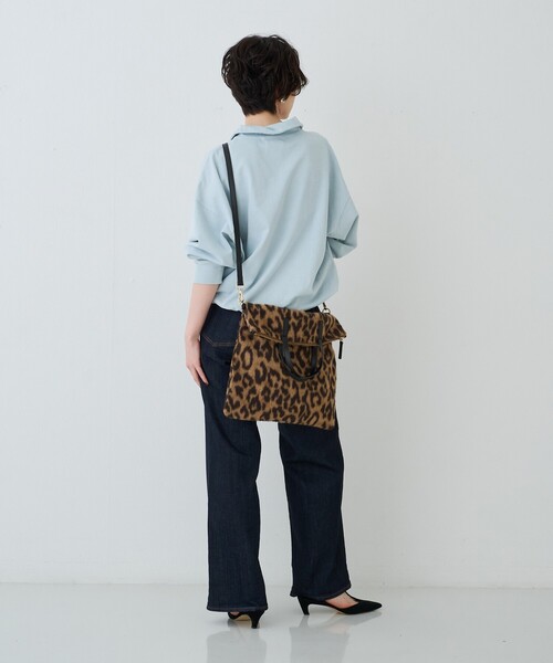 REMI RELIEF（レミレリーフ）の「【2026AW新作 / REMI RELIEF / レミレリーフ】別注裏毛ハーフZIPスウェット / 日本製（スウェット・レディース・アイボリー/サックスブルー/ブラック・フリー）」の18枚目の写真
