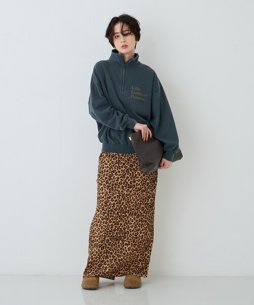 REMI RELIEF（レミレリーフ）の「【2026AW新作 / REMI RELIEF / レミレリーフ】別注裏毛ハーフZIPスウェット / 日本製（スウェット・レディース・アイボリー/サックスブルー/ブラック・フリー）」の20枚目の写真