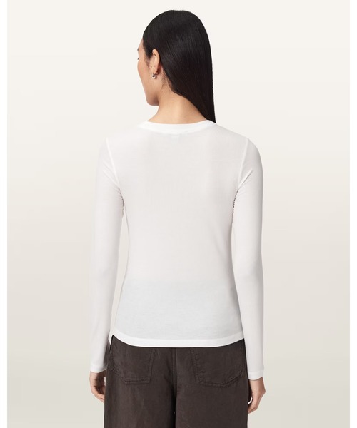 ALLSAINTS(オールセインツ)の「RINA HAVEN LS TEE | RINA HAVEN 長袖 Tシャツ(Tシャツ/カットソー・レディース・ホワイト・XS/M)」の6枚目の写真