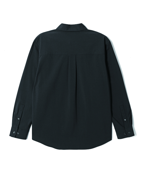 ADHOC（アドホック）の「男性 ベーシック 長袖シャツ (ブラック) (HC8LS30)（シャツ/ブラウス・メンズ・その他・100/110/95/105）」の2枚目の写真