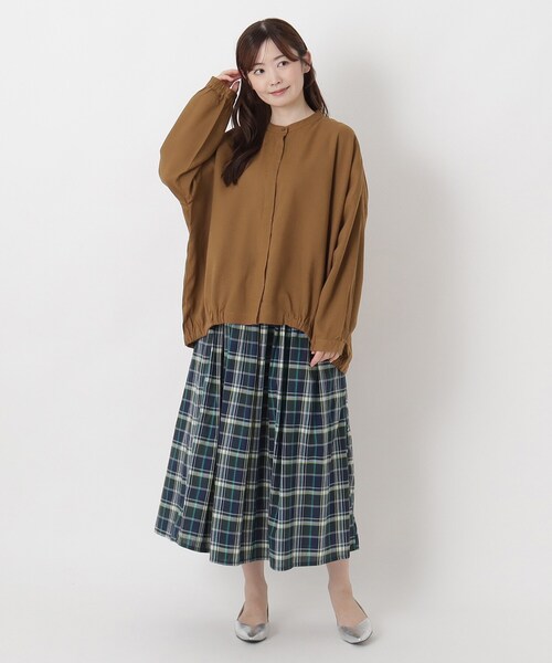 one'sterrace(ワンズテラス)の「麻混裾ギャザー ワイドシャツ(シャツ/ブラウス・レディース・その他/イエロー系9/アイボリー系8・02)」の14枚目の写真