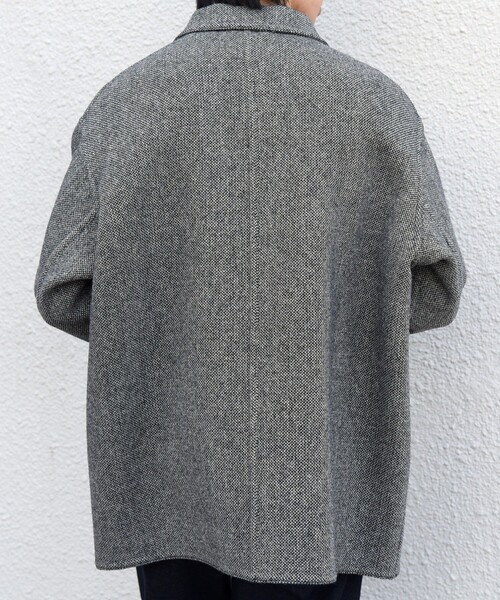 SHIPS any(シップス エニィ)の「フレンチ メリノ ウール リバー カバーオール◇(カバーオール・メンズ・グレー・X-LARGE/LARGE/MEDIUM)」の6枚目の写真