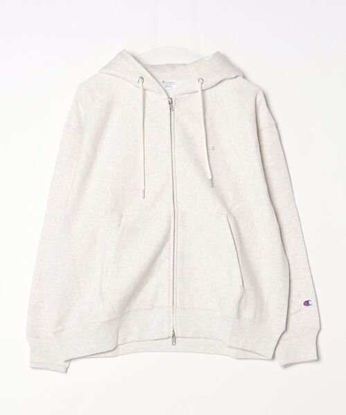 Champion(チャンピオン)の「【Champion/チャンピオン】レディース リバースウィーブ(R) ダブルジップフーデッドスウェットシャツ(パーカー・レディース・ブラック系その他/オートミール/ブラウン系/シルバーグレー/ダークネイビー・LARGE/MEDIUM)」の4枚目の写真