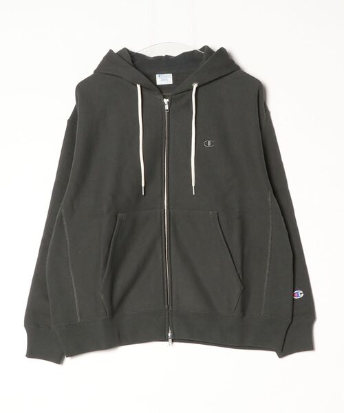 Champion(チャンピオン)の「【Champion/チャンピオン】レディース リバースウィーブ(R) ダブルジップフーデッドスウェットシャツ(パーカー・レディース・ブラック系その他/オートミール/ブラウン系/シルバーグレー/ダークネイビー・LARGE/MEDIUM)」の2枚目の写真