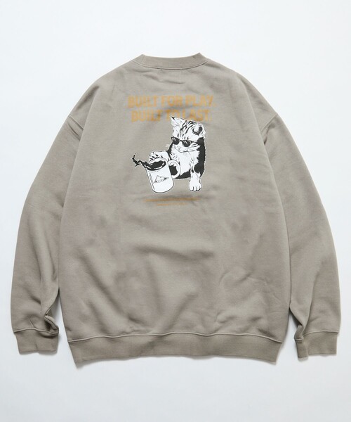 KELTY(ケルティ)の「KELTY/ケルティ 限定展開 KELTY×FREAK'S STORE/ケルティ 別注 キャットロゴ バックプリント クルーネックスウェット(スウェット・メンズ・チャコールグレー/ネイビー/ライトグレー/ベージュ・SMALL/MEDIUM/LARGE)」の17枚目の写真