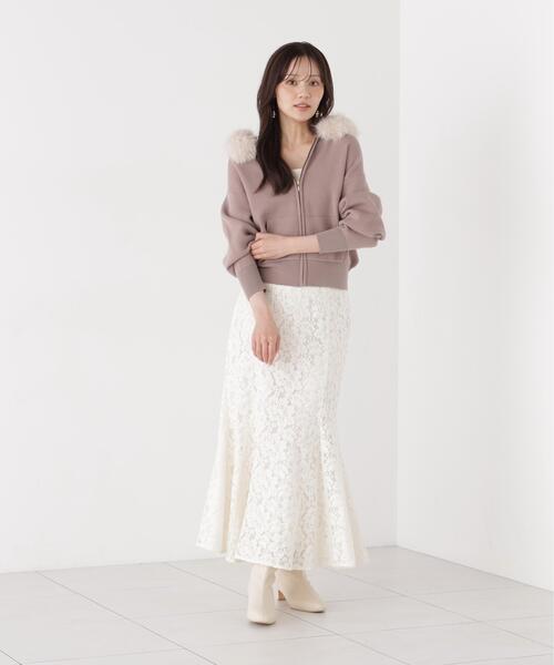 PROPORTION BODY DRESSING(プロポーションボディドレッシング)の「起毛レースマーメイドスカート / 1216220001(スカート・レディース・ホワイト系その他/ブラウン系その他・MEDIUM/P/S/SMALL)」の22枚目の写真