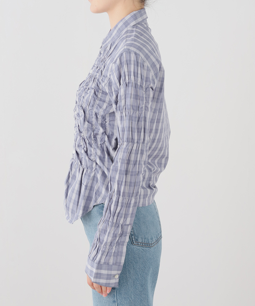 Gimaguas（ギマガス）の「gimaguas/ギマガス シャーリングシャツ LUPA SHIRT（シャツ/ブラウス・レディース・スカイブルー・FREE）」の2枚目の写真