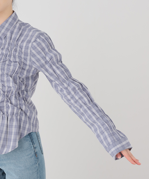 Gimaguas（ギマガス）の「gimaguas/ギマガス シャーリングシャツ LUPA SHIRT（シャツ/ブラウス・レディース・スカイブルー・FREE）」の4枚目の写真