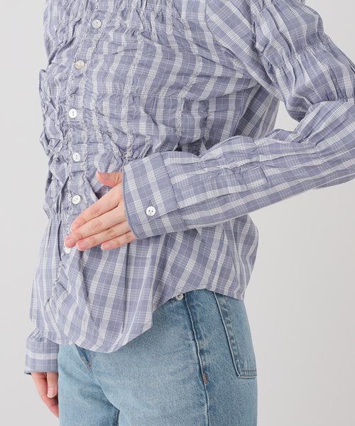 Gimaguas（ギマガス）の「gimaguas/ギマガス シャーリングシャツ LUPA SHIRT（シャツ/ブラウス・レディース・スカイブルー・FREE）」の5枚目の写真