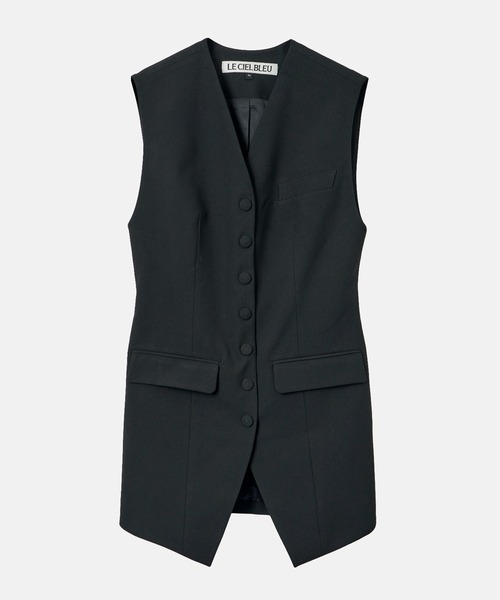 LE CIEL BLEU(ルシェルブルー)の「フィッテッドベスト / Fitted Vest(テーラードジャケット・レディース・ブラック・36)」の3枚目の写真