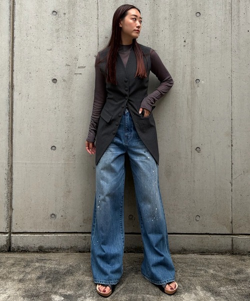 LE CIEL BLEU(ルシェルブルー)の「フィッテッドベスト / Fitted Vest(テーラードジャケット・レディース・ブラック・36)」の7枚目の写真