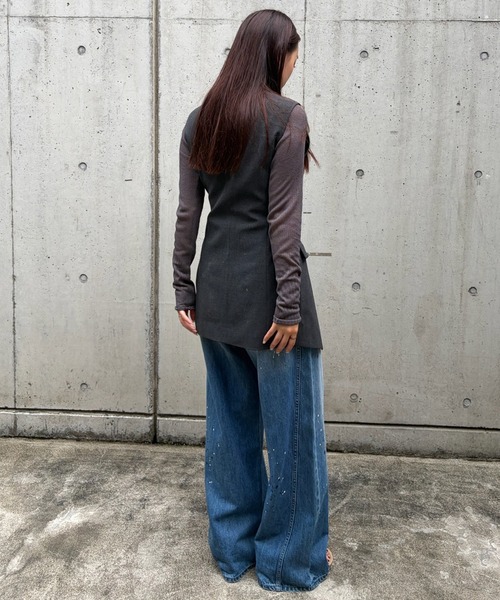 LE CIEL BLEU(ルシェルブルー)の「フィッテッドベスト / Fitted Vest(テーラードジャケット・レディース・ブラック・36)」の6枚目の写真