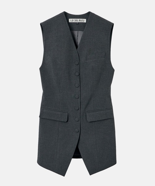 LE CIEL BLEU(ルシェルブルー)の「フィッテッドベスト / Fitted Vest(テーラードジャケット・レディース・ブラック・36)」の8枚目の写真