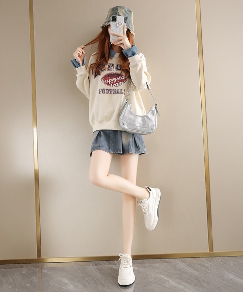 Miniministore(ミニミニストア)の「バイカラー厚底スニーカー 白 ベーシック(スニーカー・レディース・ホワイト×ブラック/ホワイト・23.5cm/23.0cm/22.5cm/25cm/24.5cm/24.0cm)」の9枚目の写真