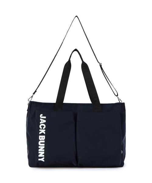 Jack Bunny!!(ジャックバニー)の「高周波プリントトートバッグ (UNISEX)(ショルダーバッグ・メンズ・ブラウン/ネイビー/グレー・FREE)」の3枚目の写真