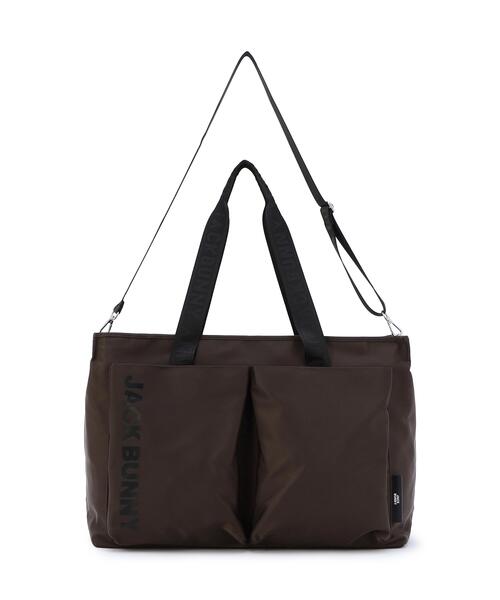 Jack Bunny!!(ジャックバニー)の「高周波プリントトートバッグ (UNISEX)(ショルダーバッグ・メンズ・ブラウン/ネイビー/グレー・FREE)」の1枚目の写真