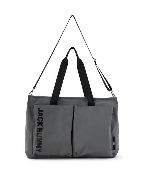 Jack Bunny!!(ジャックバニー)の「高周波プリントトートバッグ (UNISEX)(ショルダーバッグ・メンズ・ブラウン/ネイビー/グレー・FREE)」の2枚目の写真