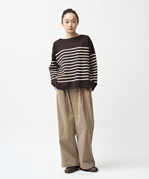 ORCIVAL(オーシバル)の「ORCIVAL | ボートネック ボーダーニットプルオーバー WOMEN(ニット/セーター・レディース・ベージュ系その他/ブラック系その他/ブラウン系その他/グレー系その他/ホワイト系その他5・1)」の18枚目の写真