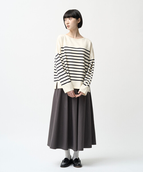 ORCIVAL(オーシバル)の「ORCIVAL | ボートネック ボーダーニットプルオーバー WOMEN(ニット/セーター・レディース・ベージュ系その他/ブラック系その他/ブラウン系その他/グレー系その他/ホワイト系その他5・1)」の16枚目の写真