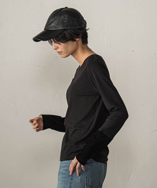 MAYSON GREY(メイソングレイ)の「ベロアカフスロングTシャツ(Tシャツ/カットソー・レディース・ブラック/オフホワイト・M)」の18枚目の写真