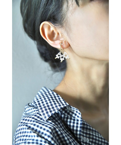 tone(トーン)の「【ぷちたぷち】シャンデリア レースイヤリング(MA)(イヤリング・レディース・キナリ・FREE)」の5枚目の写真
