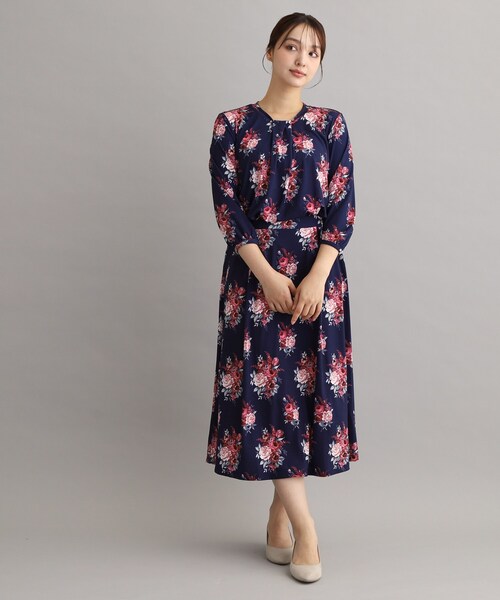 LAURA ASHLEY（ローラアシュレイ）の「【ジャージ素材／洗える／同柄アイテムあり】チスウィック柄プルオーバー（Tシャツ/カットソー・レディース・ネイビー系・38/40）」の10枚目の写真