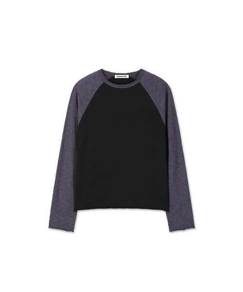 9999ARCHIVE(9999アーカイブ)の「エコー スラブ ラグラン 長袖(Tシャツ/カットソー・メンズ・ブラック・SMALL/MEDIUM/LARGE)」の1枚目の写真