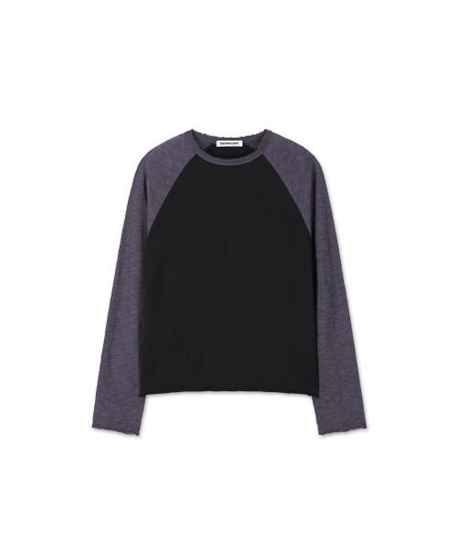9999ARCHIVE(9999アーカイブ)の「エコー スラブ ラグラン 長袖(Tシャツ/カットソー・メンズ・ブラック・SMALL/MEDIUM/LARGE)」の2枚目の写真