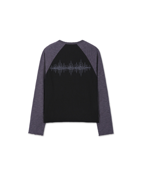9999ARCHIVE(9999アーカイブ)の「エコー スラブ ラグラン 長袖(Tシャツ/カットソー・メンズ・ブラック・SMALL/MEDIUM/LARGE)」の3枚目の写真