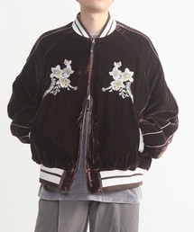VELOUR EMBROIDERY SOUVENIR JACKET