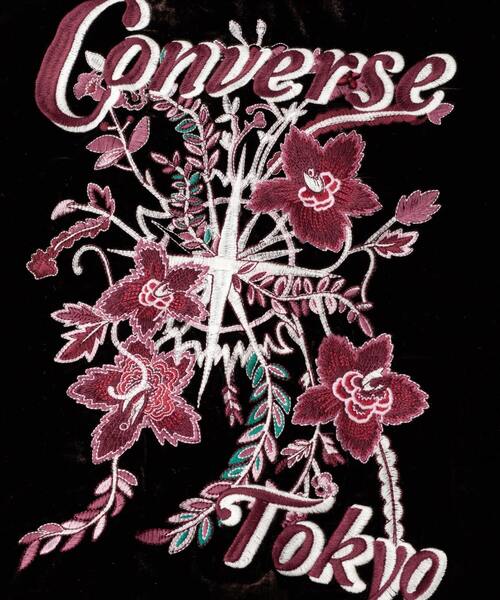 CONVERSE TOKYO（コンバーストウキョウ）の「VELOUR EMBROIDERY SOUVENIR JACKET（ブルゾン・レディース・ブラック/ブラウン/ブルー・FREE）」の15枚目の写真