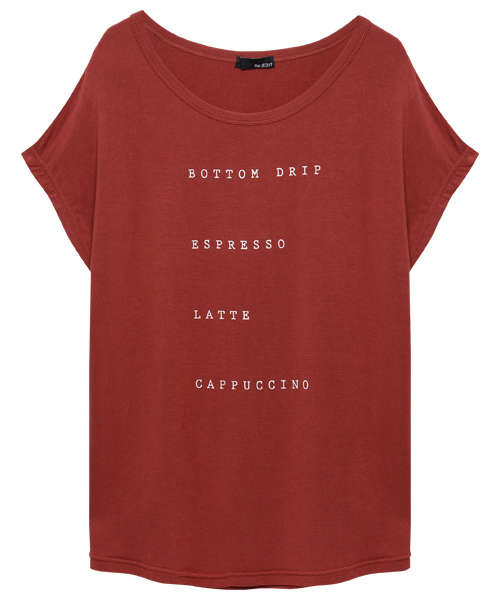 Re:EDIT（リエディ）の「BOTTOMロゴタイプとろみ生地ドルマントップス/カットソー/Ｔシャツ/とろみシャツ[Re:EDIT/リエディ]（Tシャツ/カットソー・レディース・サンドベージュ/ネイビー/ブラック/杢グレー/ブルー/カーキオリーブ/ホワイト/キャメル/ピンク/レッド・MEDIUM）」の10枚目の写真