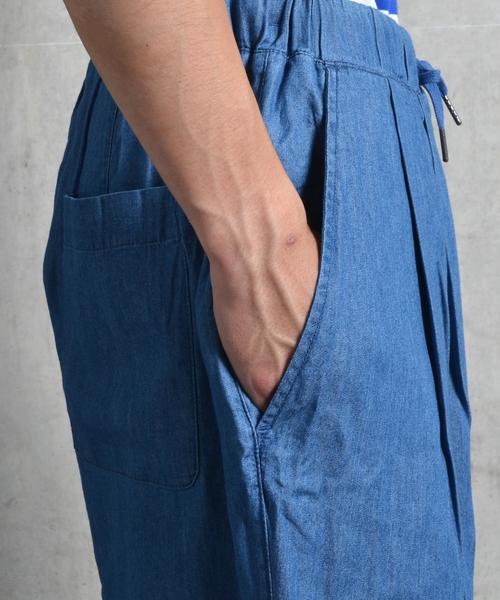 SHIPS JET BLUE（シップスジェットブルー）の「SHIPS JET BLUE: インディゴライク ガウチョパンツ■（その他パンツ・メンズ・ネイビー/ライトブルー・SMALL/MEDIUM）」の5枚目の写真