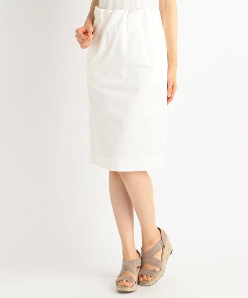 RAY CASSIN（レイカズン）の「綿ギャバストレッチペンシル（スカート・レディース・オフホワイト/ライトグレー/ブラック・FREE）」の2枚目の写真