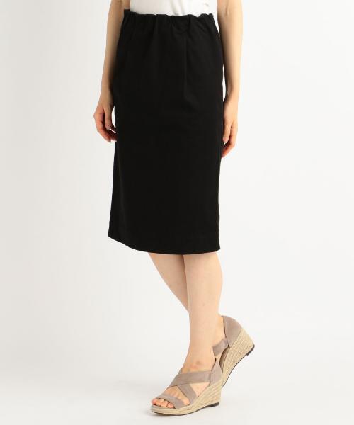 RAY CASSIN（レイカズン）の「綿ギャバストレッチペンシル（スカート・レディース・オフホワイト/ライトグレー/ブラック・FREE）」の3枚目の写真