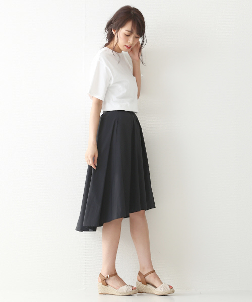 Rouge vif(ルージュヴィフ)の「Goodwear ポケット付Tシャツ(Tシャツ/カットソー・レディース・ブラック/ホワイト/ネイビー・FREE)」の13枚目の写真