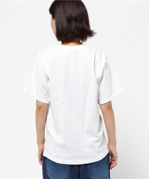 Rouge vif(ルージュヴィフ)の「Goodwear ポケット付Tシャツ(Tシャツ/カットソー・レディース・ブラック/ホワイト/ネイビー・FREE)」の6枚目の写真