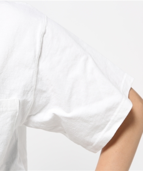 Rouge vif(ルージュヴィフ)の「Goodwear ポケット付Tシャツ(Tシャツ/カットソー・レディース・ブラック/ホワイト/ネイビー・FREE)」の8枚目の写真