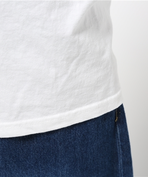 Rouge vif(ルージュヴィフ)の「Goodwear ポケット付Tシャツ(Tシャツ/カットソー・レディース・ブラック/ホワイト/ネイビー・FREE)」の10枚目の写真