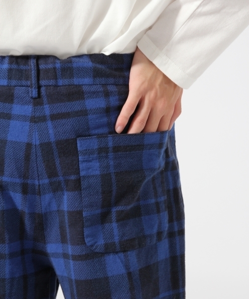 HARE（ハレ）の「キモウチェックパンツ(HARE)（その他パンツ・メンズ・オフホワイト/ブルー・MEDIUM/SMALL）」の10枚目の写真