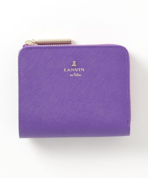 LANVIN en Bleu(ランバンオンブルー)の「リュクサンブール 2つ折り財布 Lファスナー(財布・レディース・ピンク/ライム/ベビーピンク/ライトイエロー/ネイビー/ワイン/ピンク系その他/ブルー系その他/レッド/ラベンダー/パープル/ダークグリーン系/ダークブラウン・FREE)」の6枚目の写真