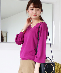 N.（N. Natural Beauty Basic） | ◆コットンモダールⅢVネックニット(ニット/セーター)