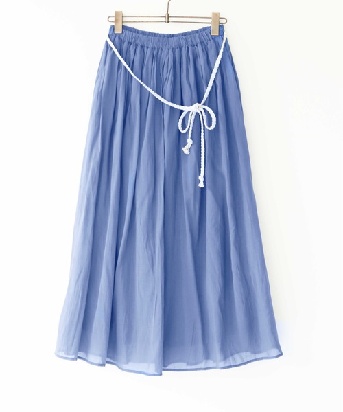 osharewalker(オシャレウォーカー)の「『ふわさらロングスカート』(スカート・レディース・オフホワイト/ネイビー/イエロー/グレー/ブラック/カーキ/サックスブルー/ピンクベージュ/レッド/キナリ/グリーン/ブルー/ピンク系その他/ラベンダー/オレンジ・LONG/REGULAR)」の8枚目の写真